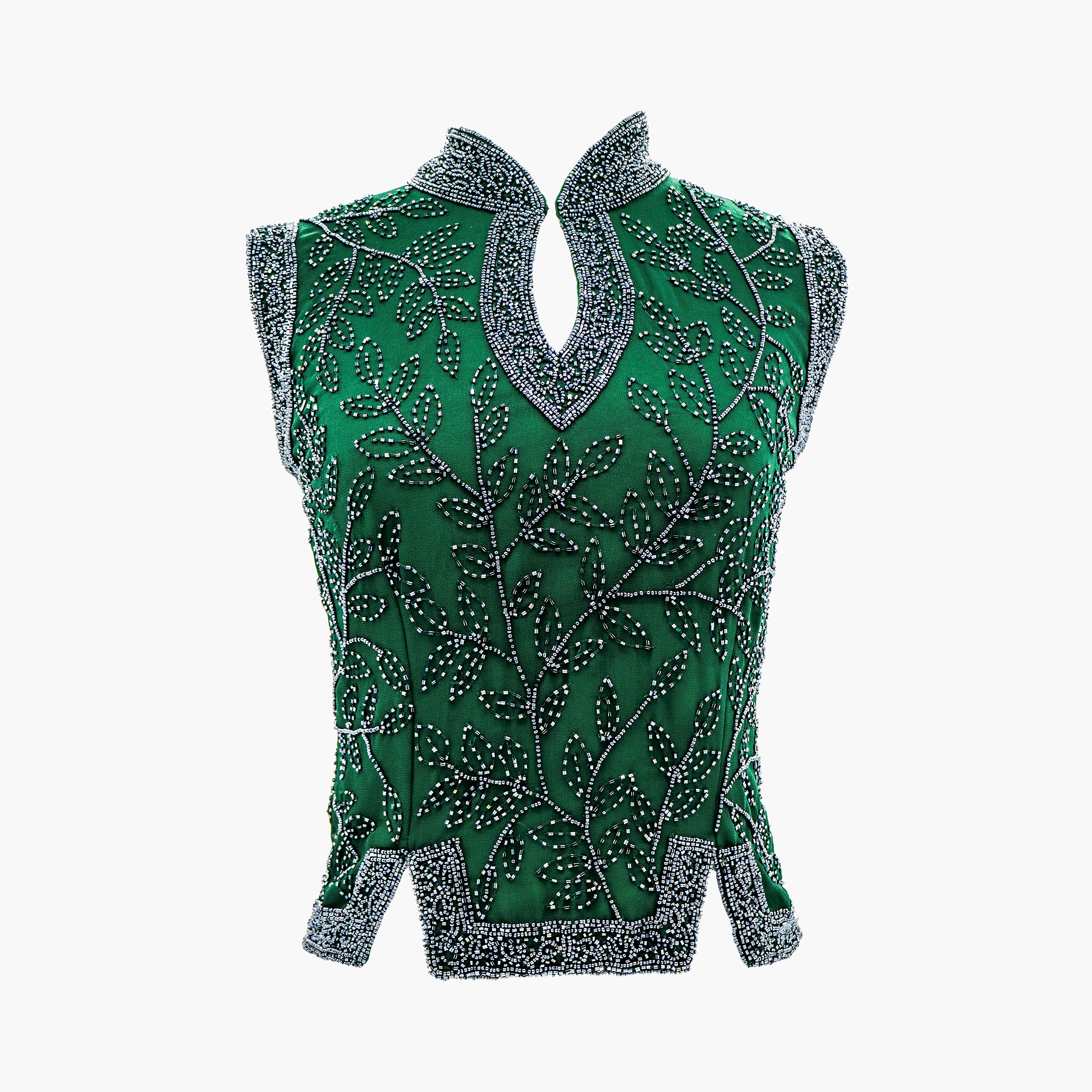 Mandarin Collar Capped Sleeve - Image 7