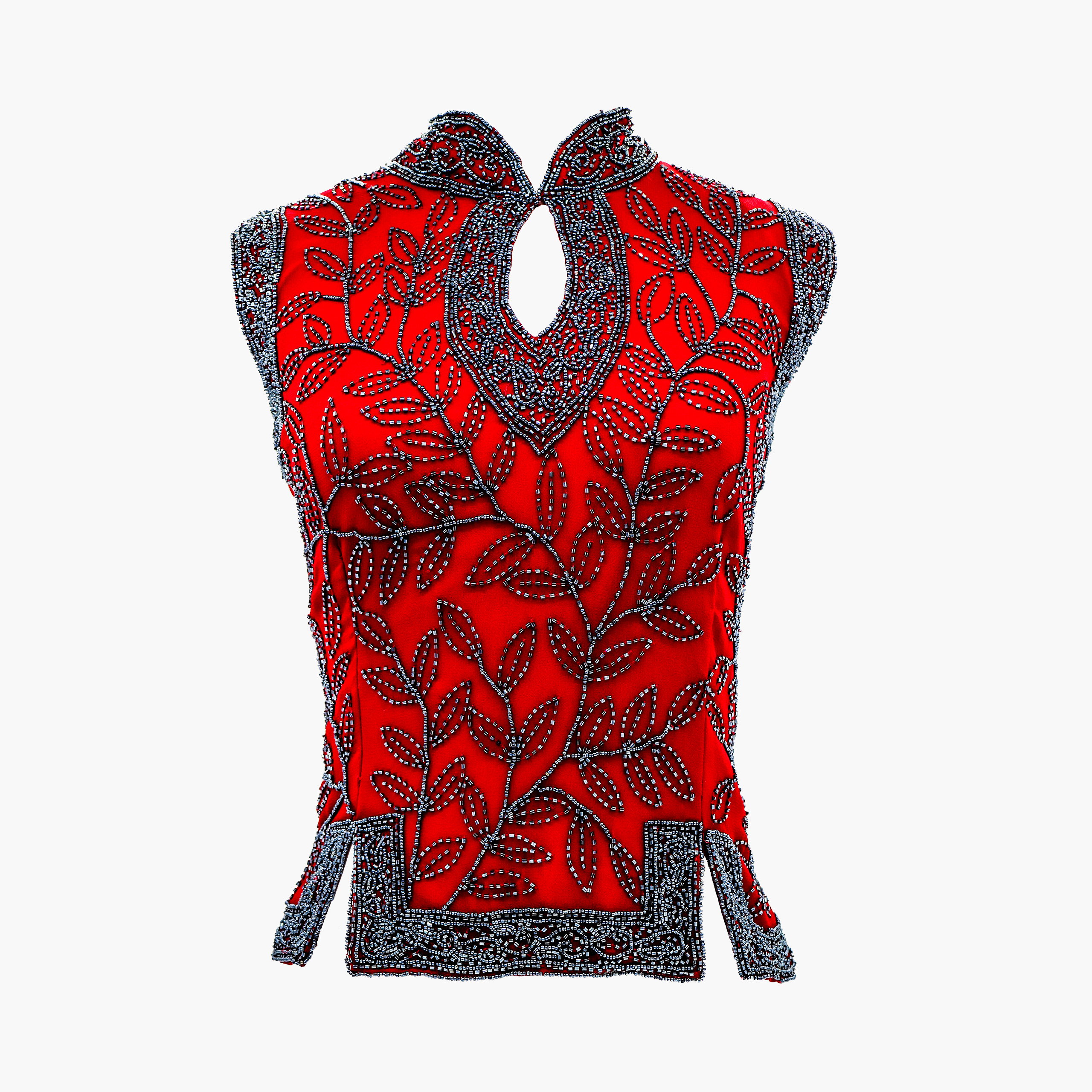 Mandarin Collar Capped Sleeve