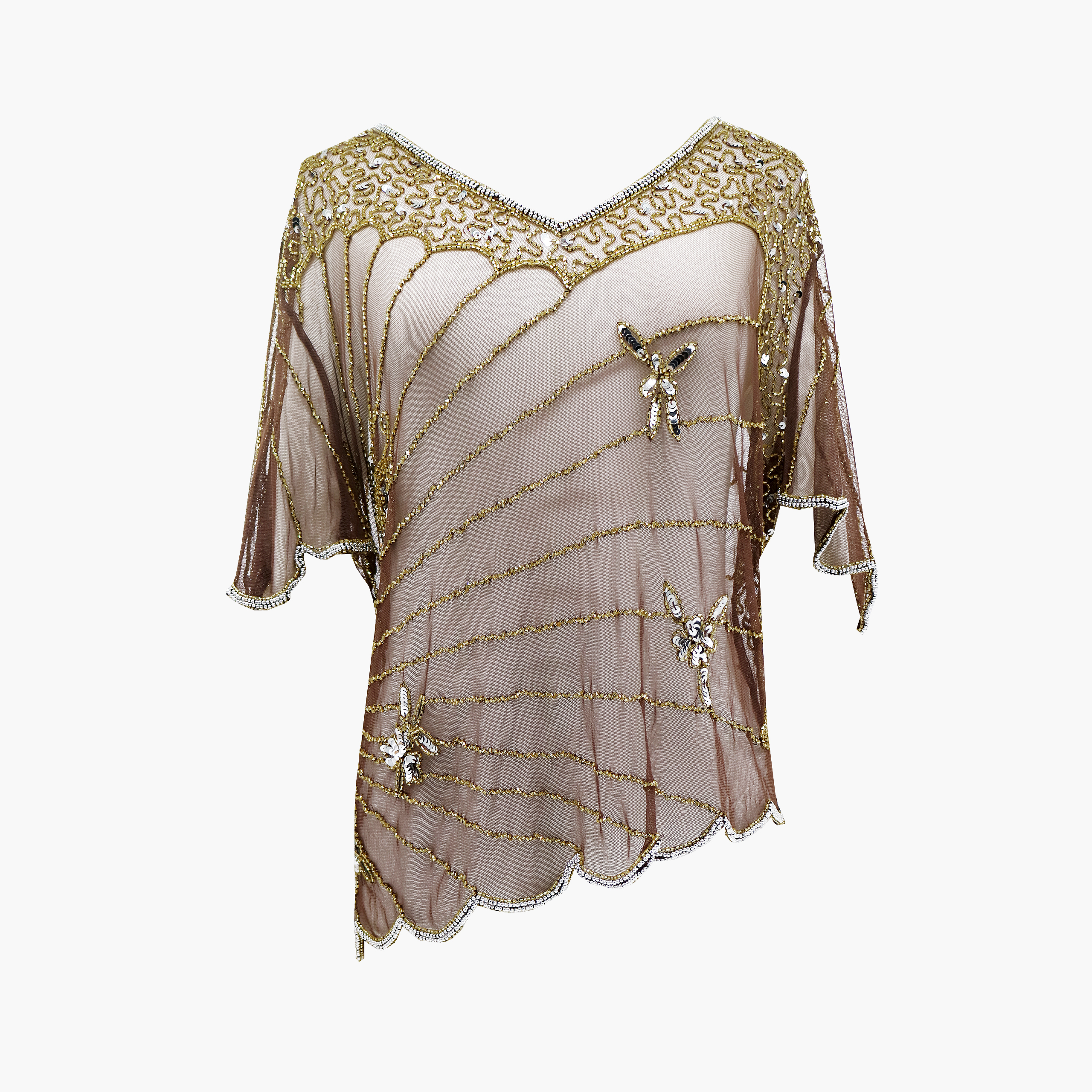 Sequined Angle Top
